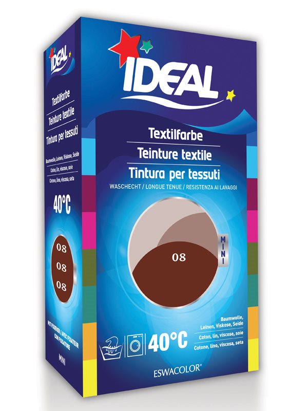 IDEAL MINI coton color no08 rouge brun