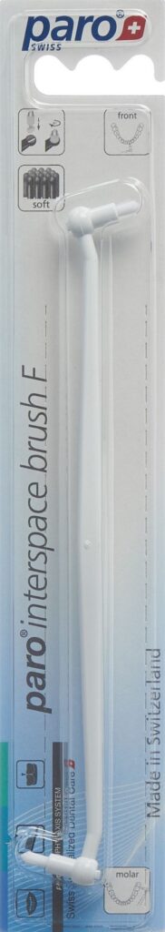 PARO brosse interspace F support blanc 2 brosses