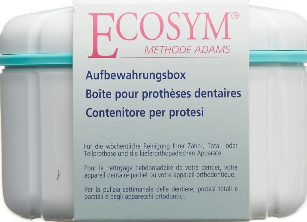 ECOSYM boîte de rangement pour prothèse dentaire