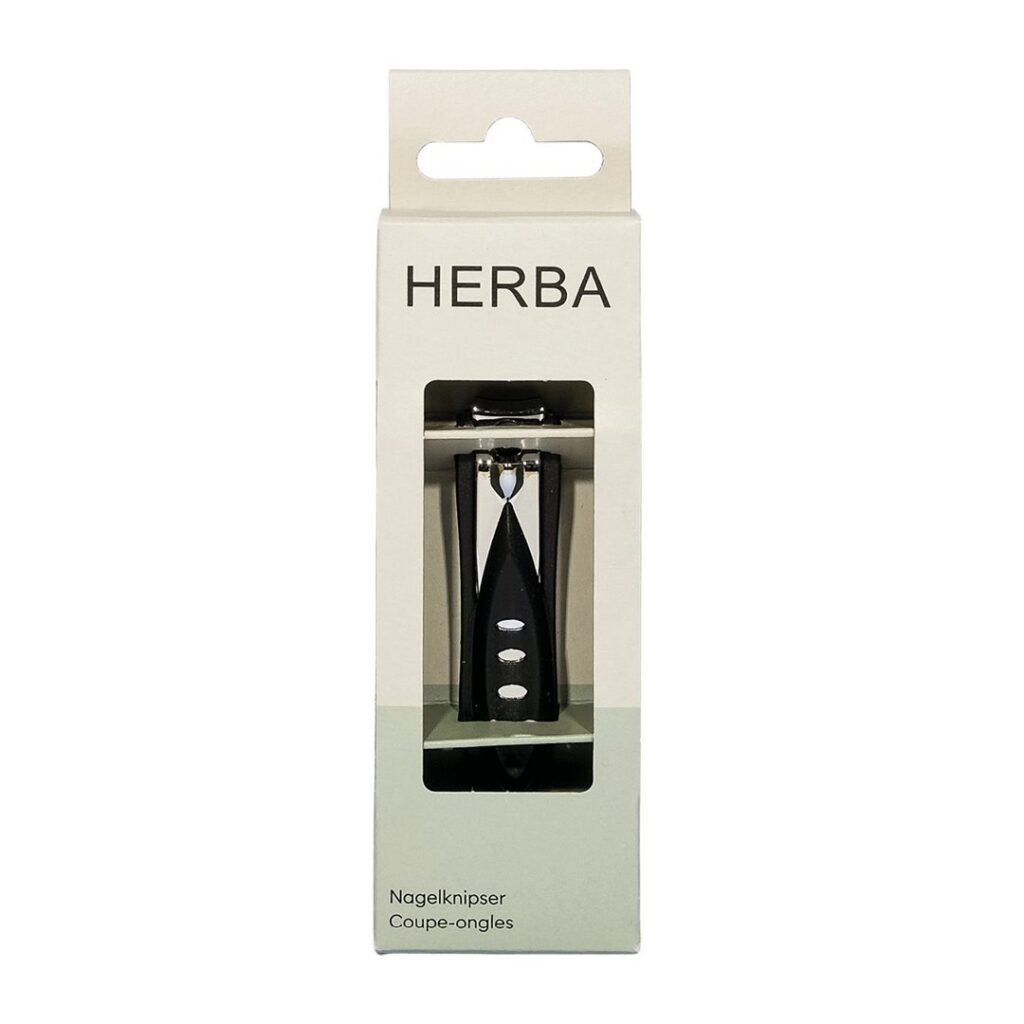 HERBA coupe-ongles avec récipient