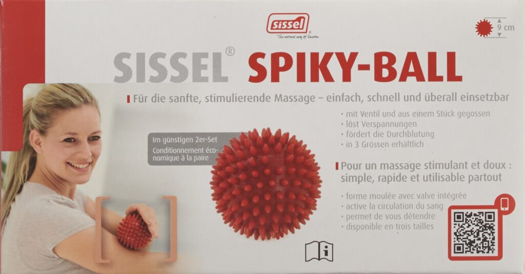 SISSEL Spiky-Ball 9cm rouge 2 pce