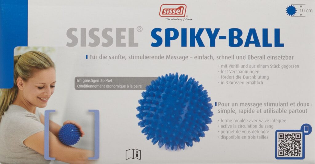 SISSEL Spiky-Ball 10cm bleu 2 pce