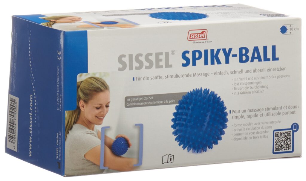 SISSEL Spiky-Ball 10cm bleu 2 pce