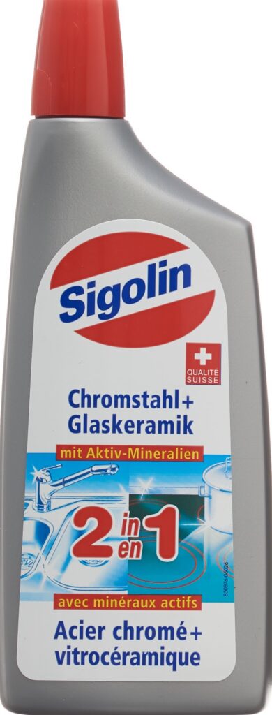 SIGOLIN 2en1 acier chromé+vitroceramique fl 250 ml