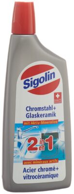 SIGOLIN 2en1 acier chromé+vitroceramique fl 250 ml