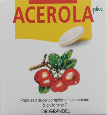 DR. GRANDEL Acerola Plus past à sucer vit C 32 pce