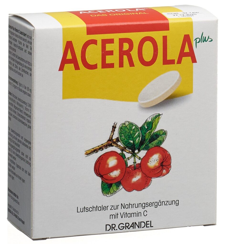 DR. GRANDEL Acerola Plus past à sucer vit C 32 pce