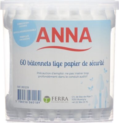 ANNA coton tiges security 60 pce