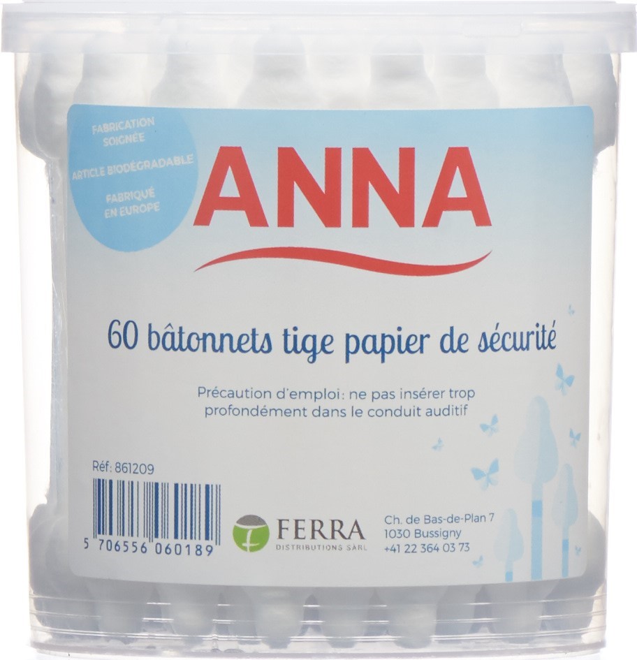 ANNA coton tiges security 60 pce
