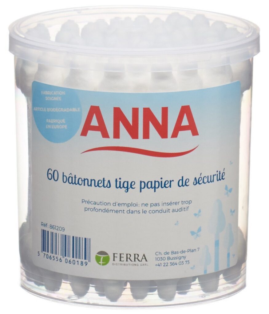 ANNA coton tiges security 60 pce
