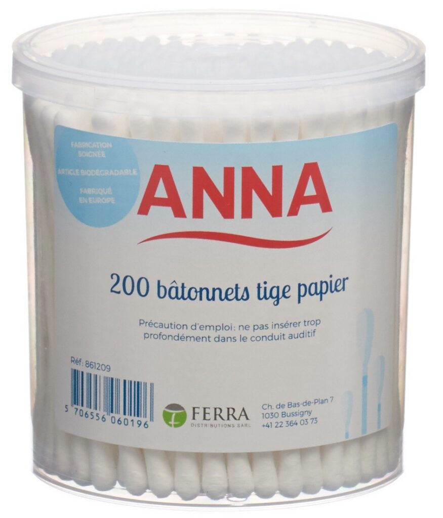 ANNA coton tiges papier 200 pce