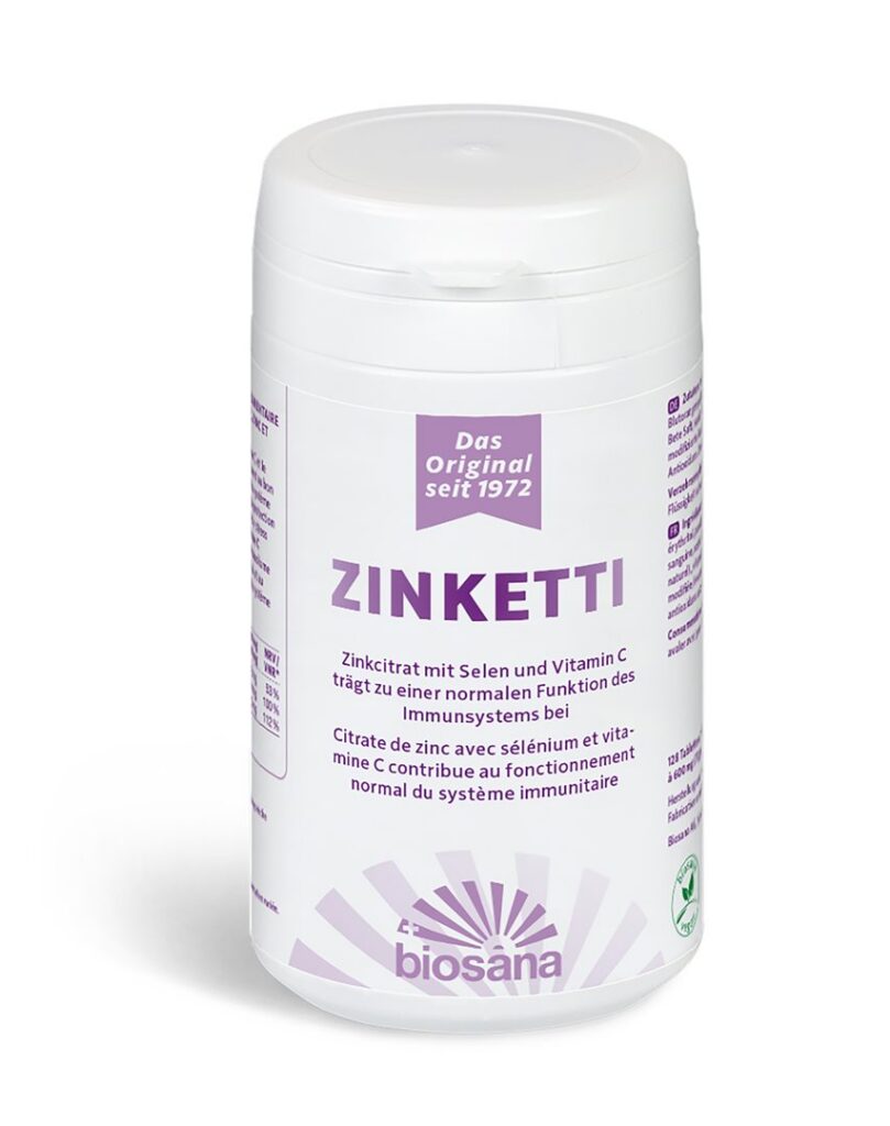 ZINKETTI vitamine c zinc cpr bte 128 pce
