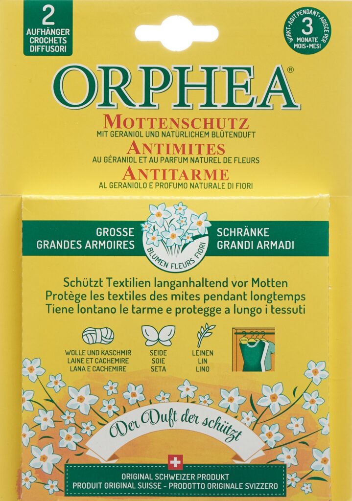 ORPHEA crochets antimite fleurs 2 pce