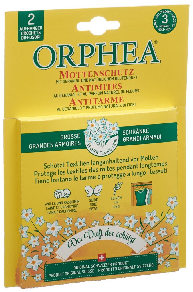 ORPHEA crochets antimite fleurs 2 pce