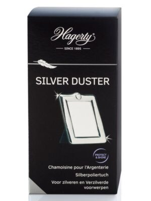 HAGERTY silver duster chiffon 55x35cm argenterie