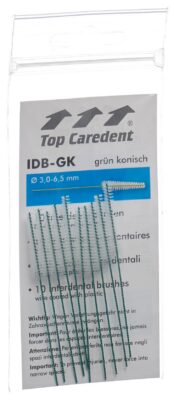 TOP CAREDENT C10 IDB-GK brosse int vert con 10 pce