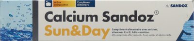 CALCIUM Sandoz Sun & Day cpr eff bte 20 pce