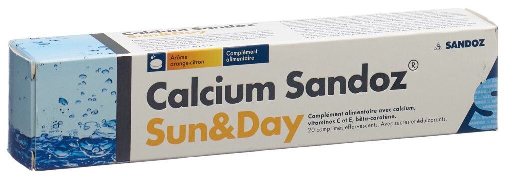 CALCIUM Sandoz Sun & Day cpr eff bte 20 pce