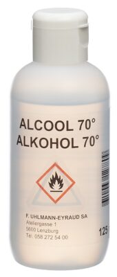 UHLMANN EYRAUD alcool 70 % fl 125 ml