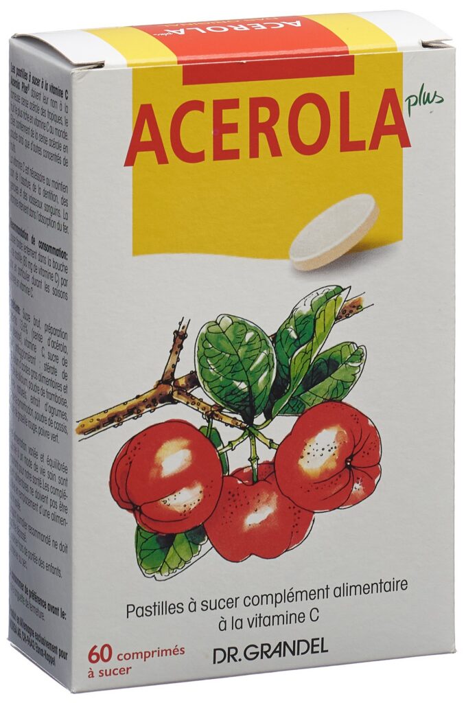 DR. GRANDEL Acerola Plus past à sucer vit C 60 pce
