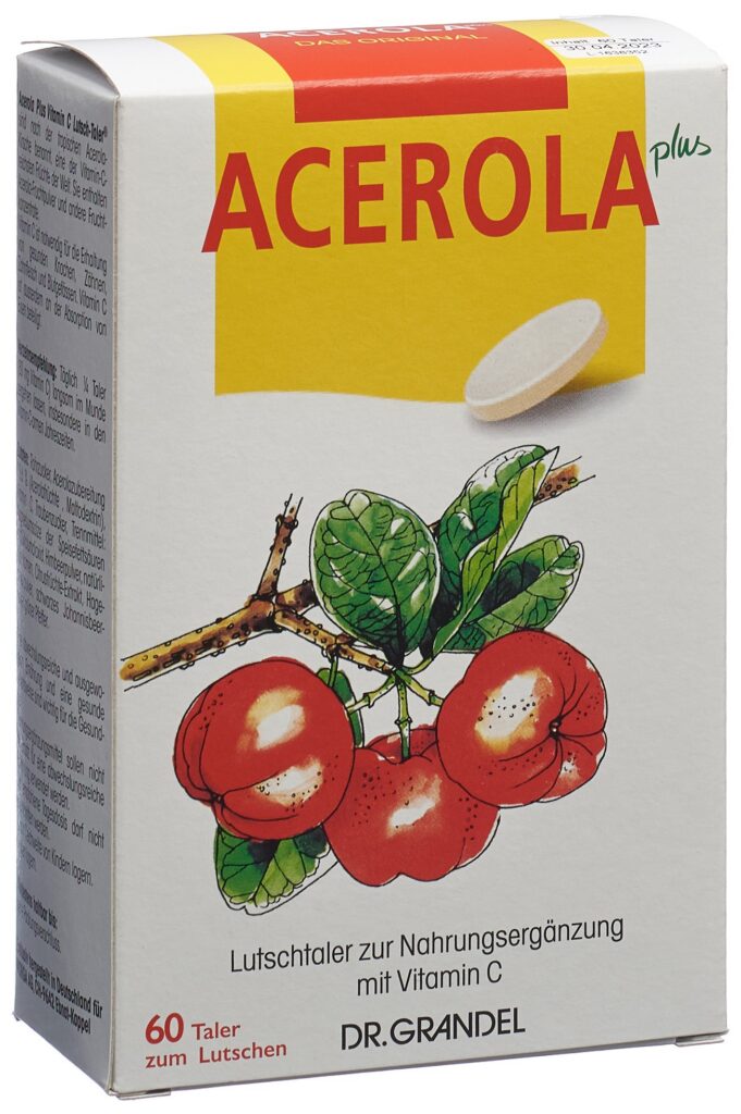 DR. GRANDEL Acerola Plus past à sucer vit C 60 pce
