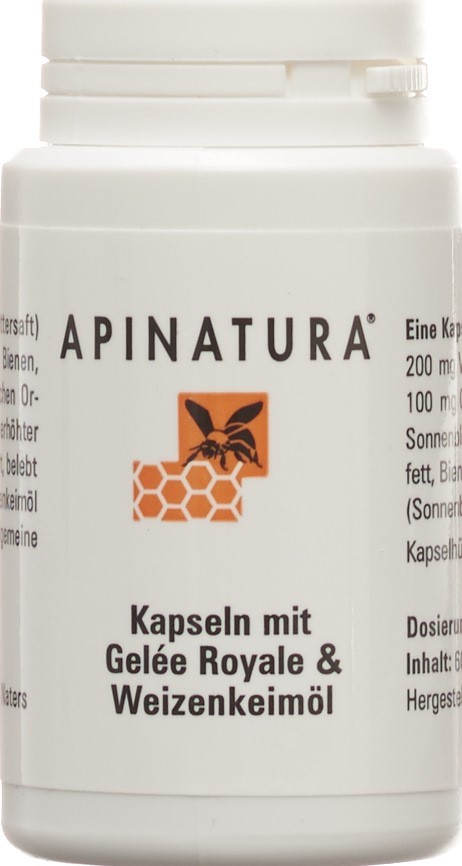 APINATURA gelée royale huile germe blé caps 60 pce