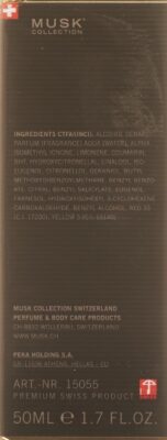 MUSK COLLECTION perfume nat spray fl 50 ml