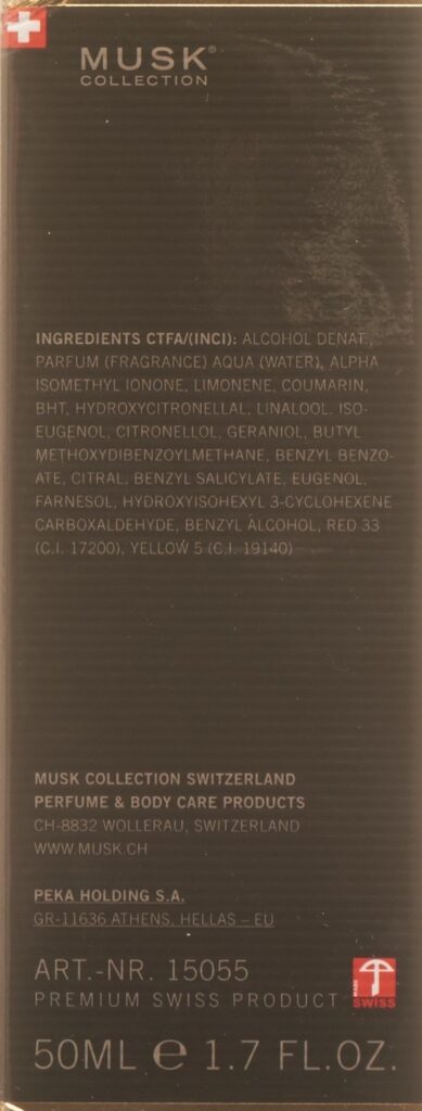 MUSK COLLECTION perfume nat spray fl 50 ml