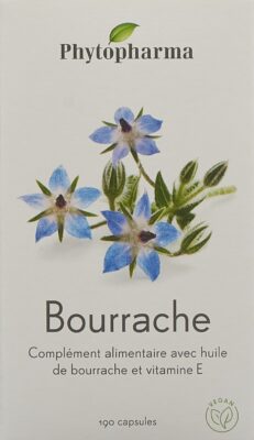 PHYTOPHARMA bourrache caps 500 mg 190 pce