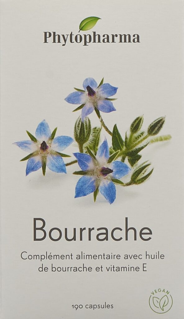 PHYTOPHARMA bourrache caps 500 mg 190 pce