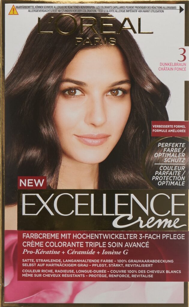 EXCELLENCE crème triple prot 3 châtain foncé