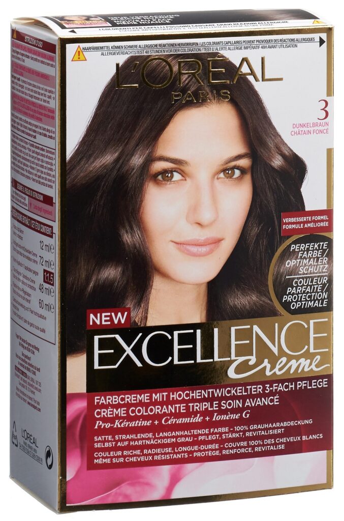 EXCELLENCE crème triple prot 3 châtain foncé