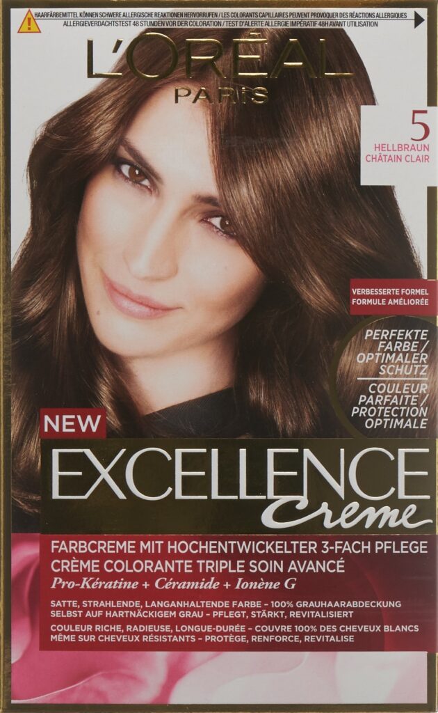 EXCELLENCE crème triple prot 5 châtain clair
