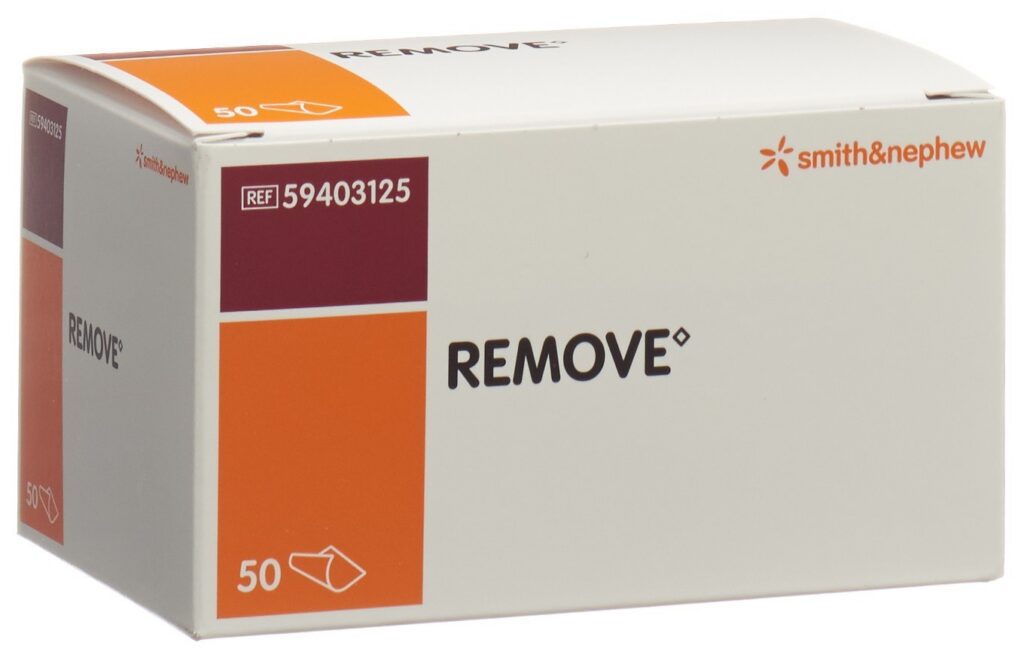 REMOVE lingettes dissolvantes colle box 50 pce
