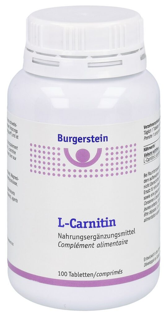 BURGERSTEIN L-Carnitin cpr bte 100 pce