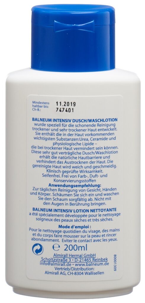 BALNEUM intensiv lotion nettoyante 200 ml