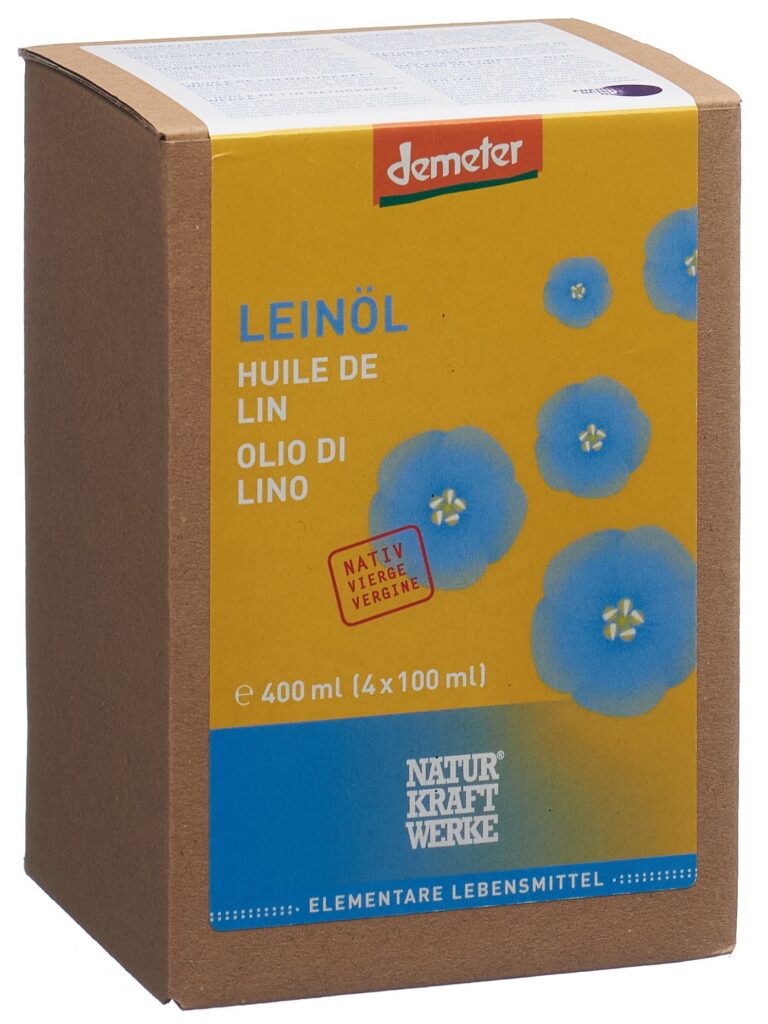 NATURKRAFTWERKE Huile lin vier Demeter 4 x 100 ml