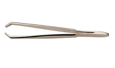 NIPPES Pincette 8cm recourbée nickelé