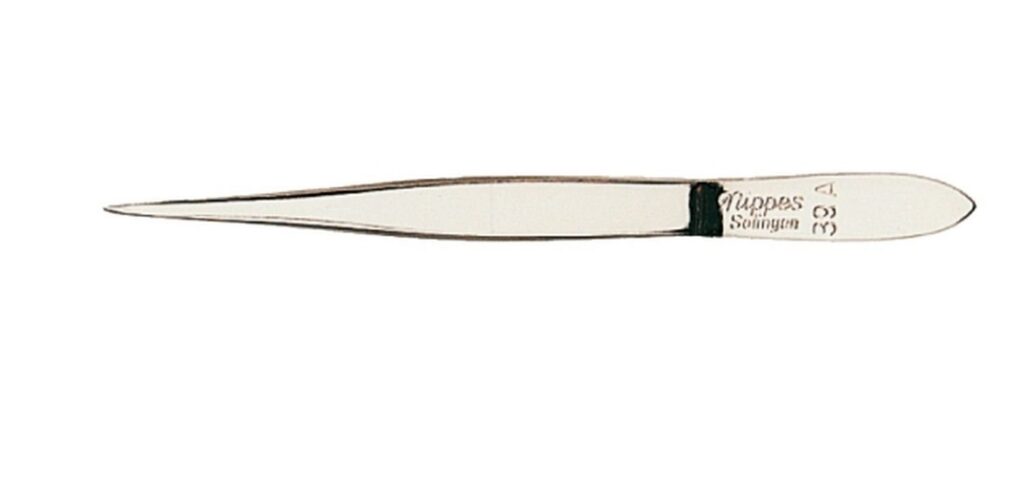 NIPPES Pincette 8cm pointue nickelé