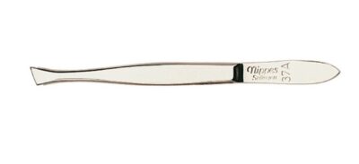 NIPPES Pincette 8cm biseautée nickelé