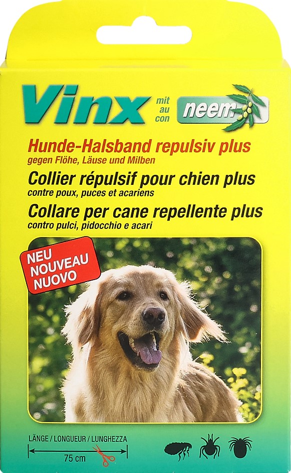 VINX colliers aux herbes neem 75cm chien vert