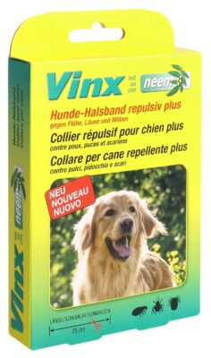 VINX colliers aux herbes neem 75cm chien vert