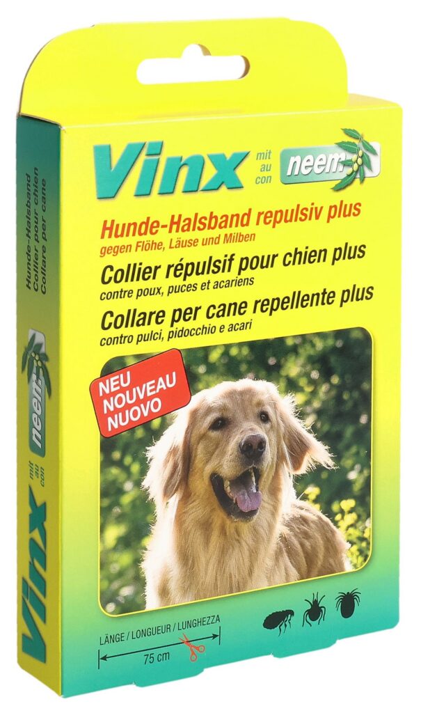 VINX colliers aux herbes neem 75cm chien vert