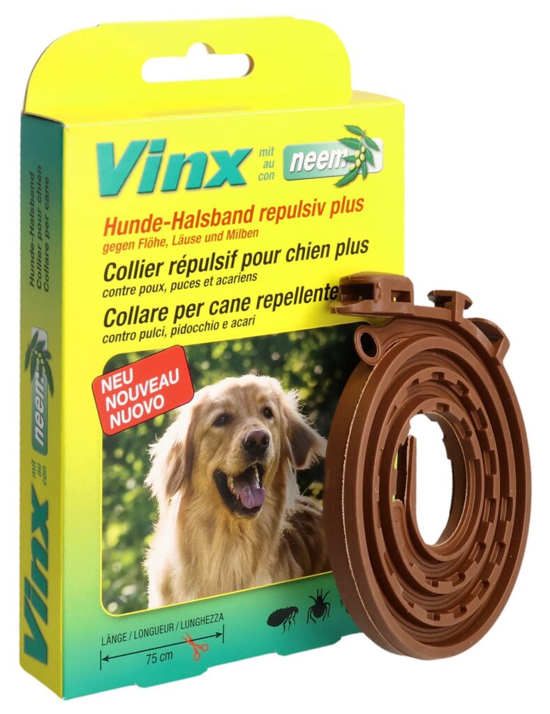 VINX colliers aux herbes neem 75cm chien vert