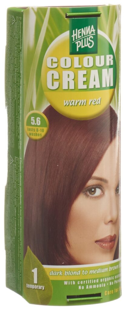 HENNA PLUS colour cream 5.6 rouge chaud 60 ml