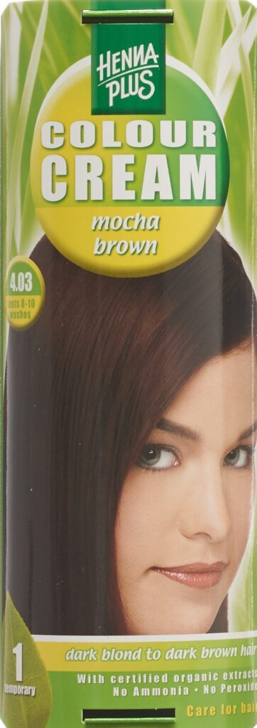 HENNA PLUS colour cream 4.03 mocca braun 60 ml