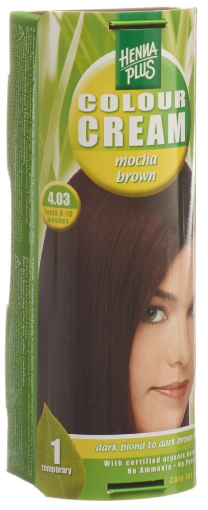 HENNA PLUS colour cream 4.03 mocca braun 60 ml