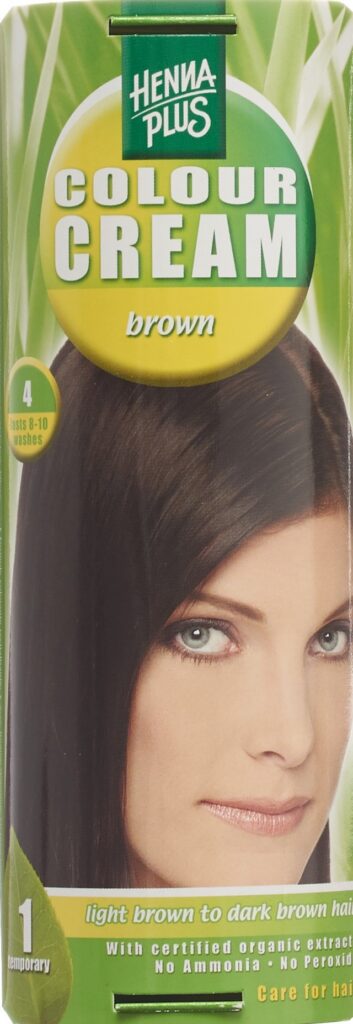 HENNA PLUS colour cream 4 brun 60 ml