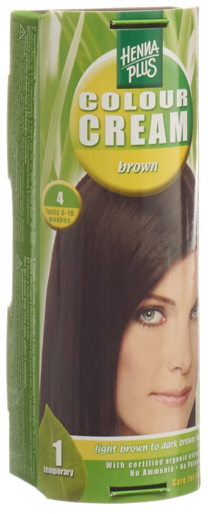 HENNA PLUS colour cream 4 brun 60 ml