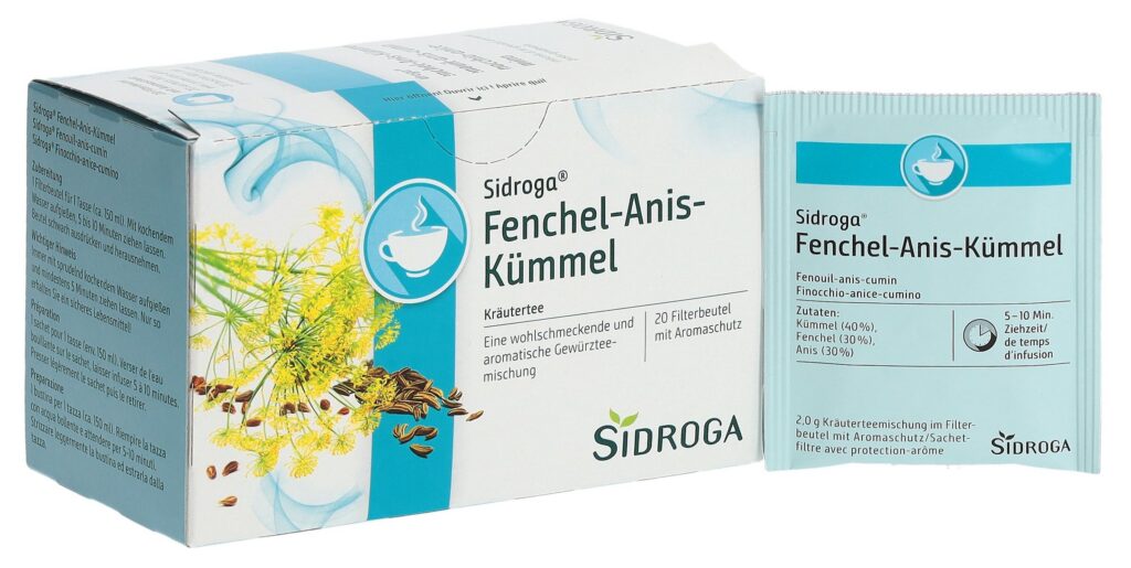 SIDROGA fenouil anis cumin 20 sach 2 g